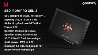 GoodRam #SSD IRDM PRO Gen. 2 | SATA III  | 2,5" | 1,5 mil hod MTBF | bezp. techn. | R/W 555/535 MB/s