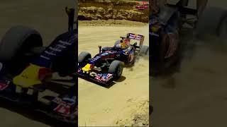 Formula One Car Unleash It's Power in an Off-Road Race