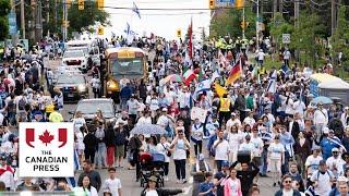 'Walk with Israel' march in Toronto amid high security