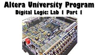 Altera University Program - Digital Logic - Lab 1 Part 1