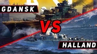 ЭСМИНЕЦ HALLAND С УМ VS GDANSK! ЧТО ОКАЖЕТСЯ СИЛЬНЕЕ?! МИР КОРАБЛЕЙ/WORLD OF WARSHIPS