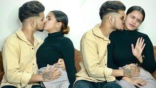 Love Bite Prank On My So Much Cute Girlfriend ️ | Real Kissing Prank | Gone Romantic | Ansh Rajput