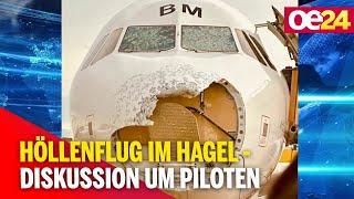 Höllenflug im Hagel - Diskussion um Piloten und Austro Control