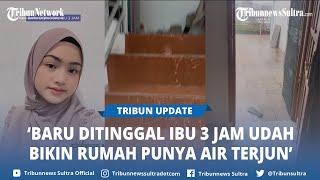 Video Viral TikTok, Rumah Mewah Kebanjiran, Air Mengalir Deras dari Tangga Lantai Tiga