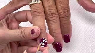 Cute nail art design for Fall season/YouTube Amy Huynh