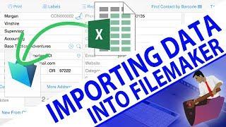 How to Import Data into FileMaker-FileMaker Pro Videos-FileMaker Training-FileMaker Data Import