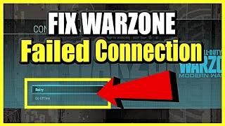 How to FIX CONNECTION FAILED on PS4 Call of duty WARZONE & Modern Warfare (Best Method!)