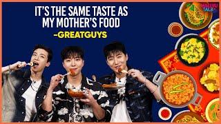 K-pop idols try Korean food made in India with GreatGuys | Horyeong, Donghwi, Baekgyeol | Mukbang