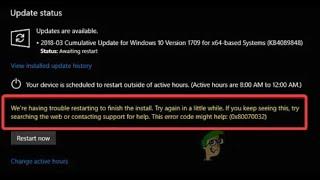 Fix “Error Code: 0x80070032” on Windows Update