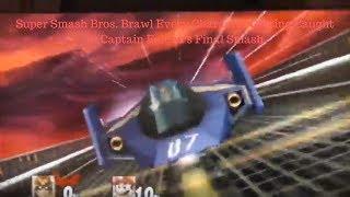 Super Smash Bros Brawl Every Character Getting Caught In Captain Falcon's Final Smash