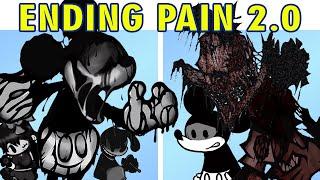 Mickey Mouse Ending Pain v2.0 & Friday Night Funkin + Oswald Sad Mouse Full Week (FNF MOD)