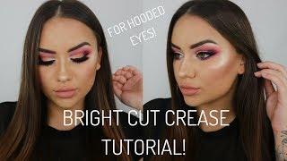 BRIGHT CUT CREASE FOR HOODED EYES TUTORIAL || SMJP MAKEUP