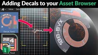 Blender Secrets -  Drag-and-drop Decals from the Asset Browser