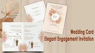 Tutorial bikin undangan elegant engagement invitation