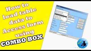 How to load data using MS access combo box | Combo Box | Rover