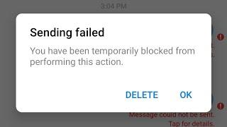 FACEBOOK MESSAGE TEMPORARILY BLOCKED FIX PROBLEM