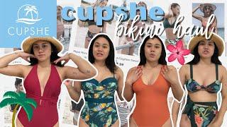 cupshe swimsuit try-on haul: affordable swimwear 2021