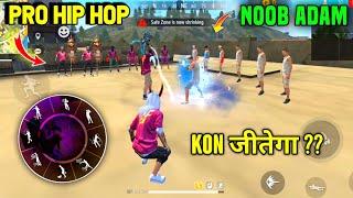 Free Fire Emote Fight On Factory Roof  Pro Hip Hop Vs Noob Adam  Garena Free Fire  Y GAMING