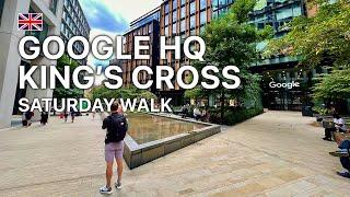  Walking around the Google UK Headquarters in London | August 2022 (4K 60fps)