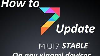 How to flash/update MIUI 7 GLOBAL STABLE for all XIAOMI DEVICES via TWRP/CWM (from any ROM)