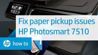 Fixing Paper Pick-Up Issues | HP Photosmart 7510 e-All-in-One Printer (C311a) | HP