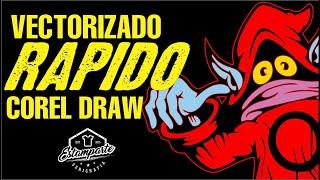 VECTORIZADO RAPIDO Y FACIL PARA SERIGRAFIA || COREL DRAW