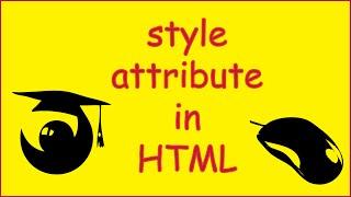 HTML attribute style tutorial ( inline styling vs css )