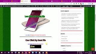 Lava Z60e FRP Bypass Reset File MT6737M 7.0 Without Box 100% Working