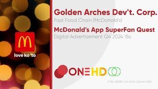 McDonald's App SuperFan Quest Digital Ad Q4 2024 15s (Philippines) [HD/ST]