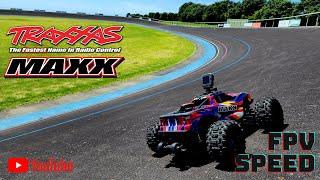 Traxxas Maxx 4s V2 Speed Tests - Velodrome Speed Runs!!!