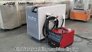 [LaserMen] 3000W 4 IN 1 double wobble Handheld Fiber Laser Welding Cleaning and Cutting Machine