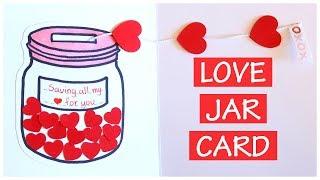 DIY | Saving All My Love For You | Love Jar Card Tutorial | Explosion Box Scrapbook Idea