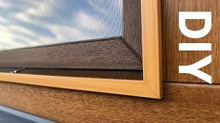 DIY Mosquito Screens From Electric installation parts!