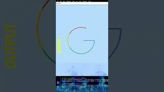 Draw google logo with python turtle | coding status | #shorts #python #coding #programming #google