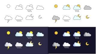 Graphic Design: Learn to design weather icons (beginner) | Freepik Course trailer_ENG