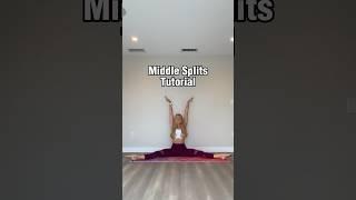 Middle splits tutorial  #splits #stretching #flexible #gymnast #howto