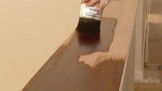 How To Stain Wood - How to apply wood stain and get an even finish using brush or rag technique