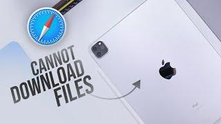 How to Fix Safari Cannot Download This File on iPad (tutorial)