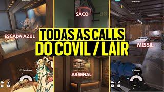 TODAS AS CALLS DO MAPA COVIL: GUIA COMPLETO MAP LAIR! || RAINBOW SIX SIEGE