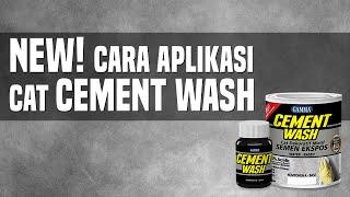 NEW! Cara Aplikasi cat Cement Wash - Cat Dekoratif Motif Semen Ekspos