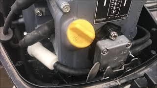 OldGuyDIY 2000 Mercury 9.9HP Outboard Motor 4 Stroke Only Runs w Choke On. Fuel Pump Lines Reversed.