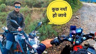 आज से एक नया काम शुरू || First Moto Vlog On My Bike || Namaste Pahad || Ashutosh Negi