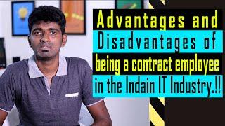 Pros and cons of contract Job in the Indian IT industry | telugu | 2021 | software lyf