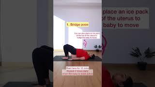 2 exercises to help turn Breech Baby Head Down | Birth Preparation #birthpreparation #prenatalyoga