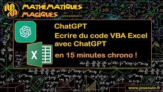 ️ ChatGPT : Ecrire du code VBA Excel avec ChatGPT