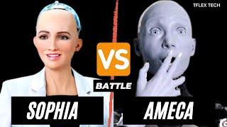 Sophia VS Ameca - Most Realistic AI Humanoid Robot Battle 