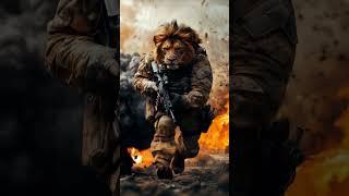 A Lion Solider  #aianimation #midjourney #aicreativity #aiart #wallpaper #aipoweredcontent