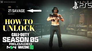 How to Get 21 Savage MW2 21 Savage Unlock| How to Unlock 21 Savage MW2 21 Savage Operator Unlock COD