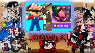 REACT 21 : SMG4 ( Mario Reacts To Nintendo Memes 8 & 9 ft. Bob )