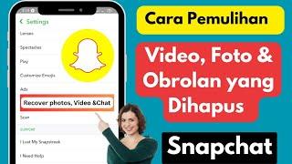 Cara Memulihkan Foto Video & Obrolan yang Dihapus di Snapchat (2024) |  Pulihkan Pesan Snapchat